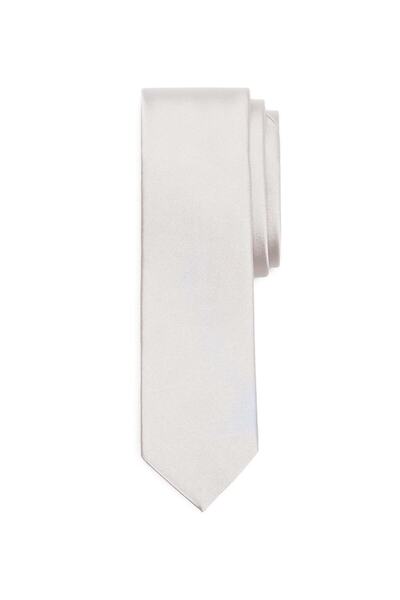 کراوات ساده مردانه سفید برند BROOKS BROTHERS