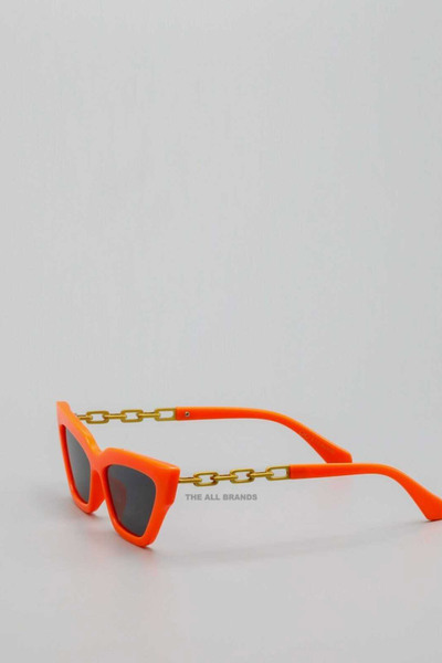 عینک آفتابی زنانه فریم زنجیری نارنجی برند Eyemood
