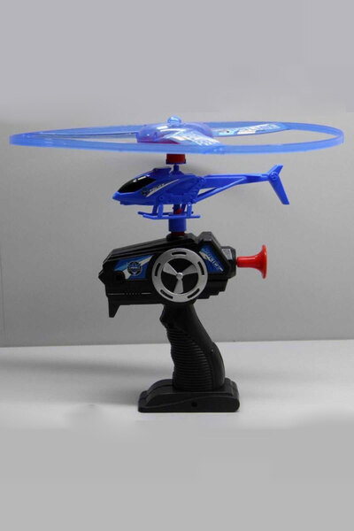 هلیکوپتر اسباب بازی باتری خور دو رنگ مشکی آبی برند CanEm 