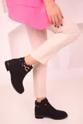 نیم بوت سگک دار زنانه مشکی برند Soho Exclusive 