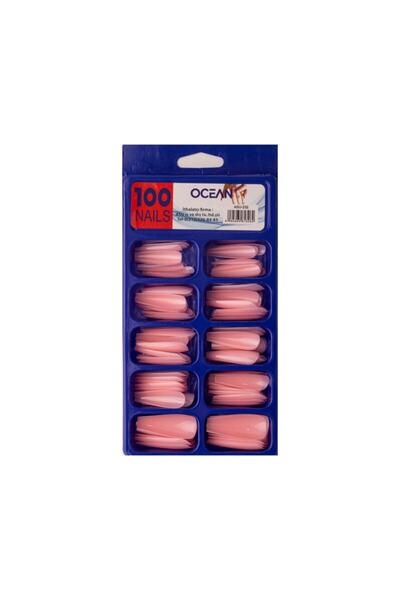 ناخن مصنوعی 100عددی مدل بالرین گلبهی برند Ocean 