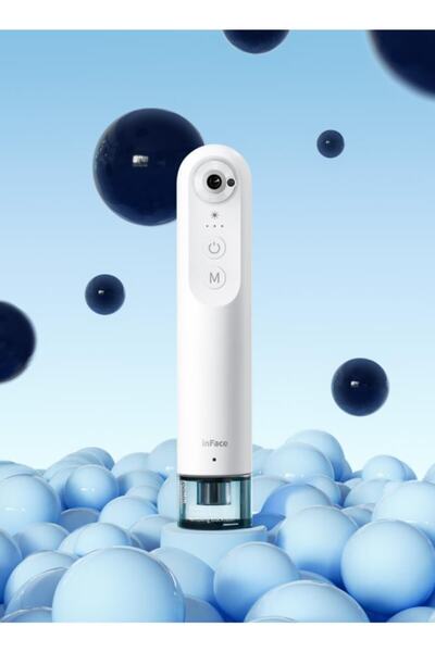 دستگاه مکنده جوش پاک کننده صورت شارژی همراه دوربین ماکرو اچ دی x20 سفید برند inFace