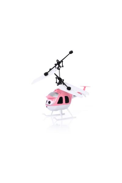 هلیکوپتر مینی اسباب بازی دارای سنسور مادون قرمز شارژی صورتی برند Smiley Toys
