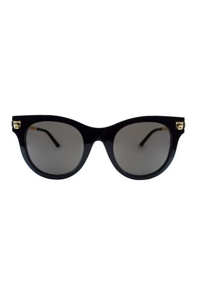 عینک آفتابی یونیسکس مدل Ct0024s 001 50 مشکی طلایی برند Cartier 