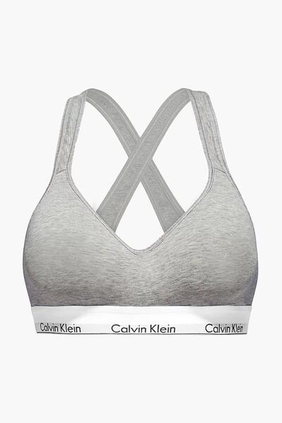 نیم تنه زنانه پشت ضربدری طوسی برند Calvin Klein