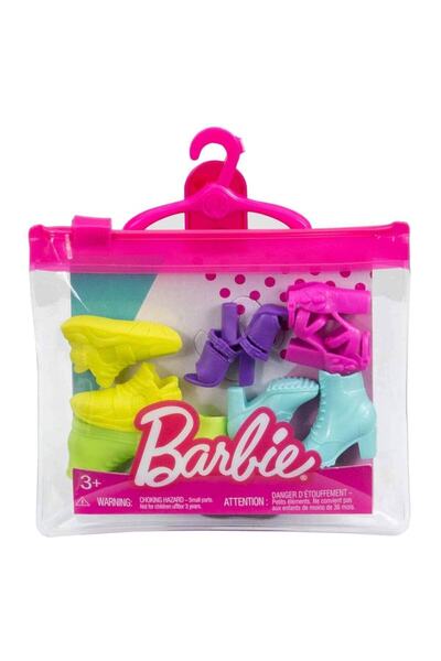 پک 5 عددی کفش عروشک باربی مدل Hbv30 برند Barbie 