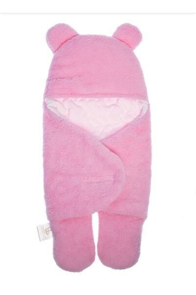 کیسه خواب پشمی نوزاد یونیسکس صورتی برند BABY SHOP