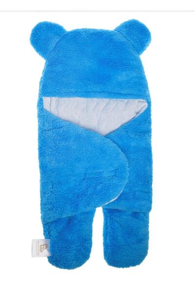 کیسه خواب پشمی نوزاد یونیسکس آبی برند BABY SHOP