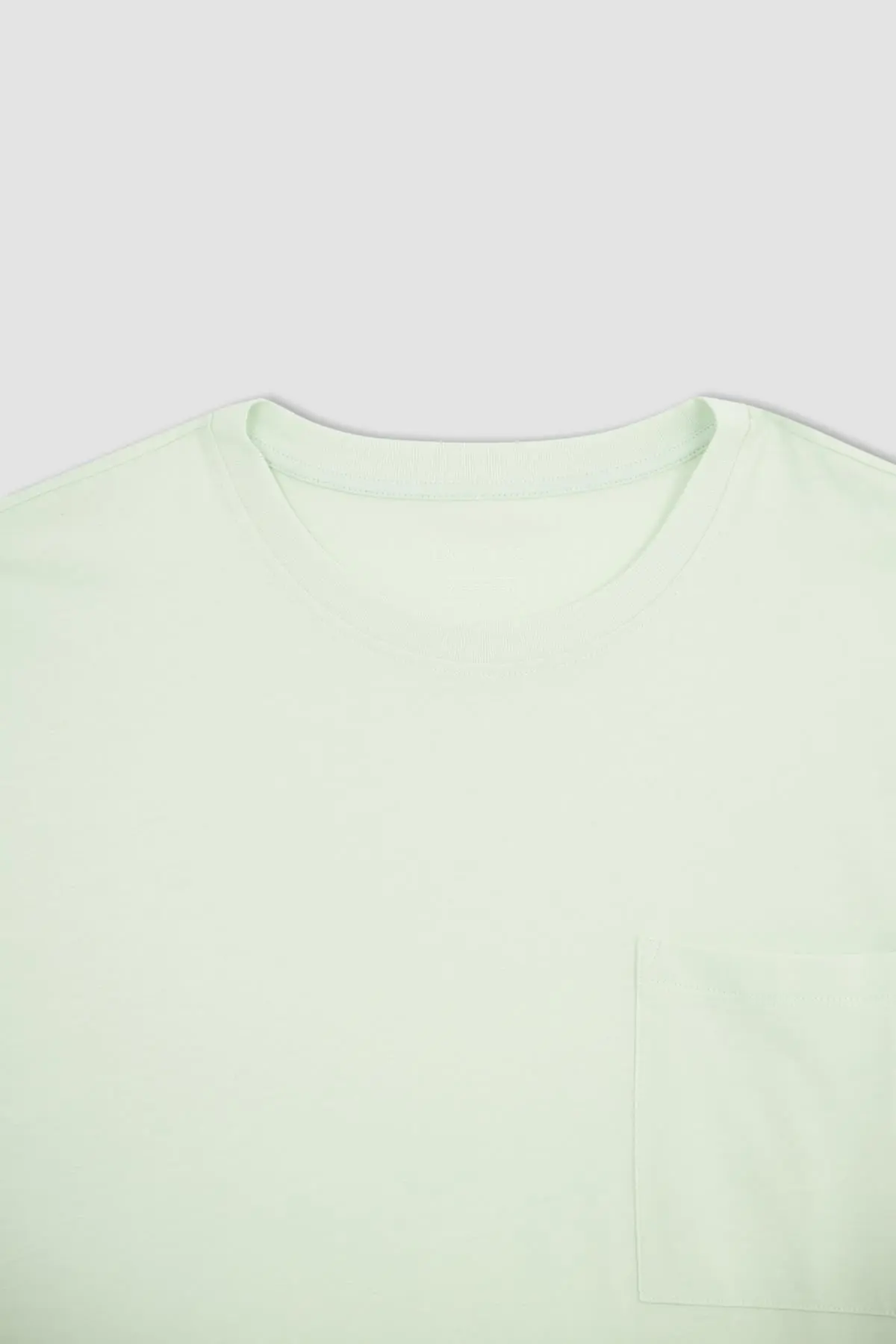 تیشرت اور سایز تک جیب مردانه سبز روشن برند Defacto 