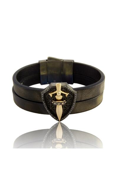 دستبند الماس طرح دار اندازه سنگ 0.53  مشکی برند emek mücevher