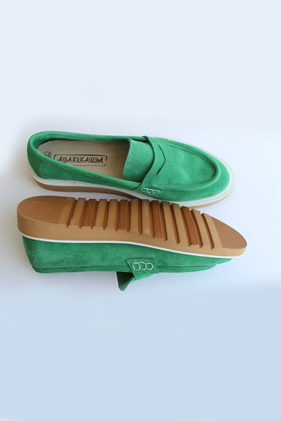 کفش راحتی کالج مدل پایا جیر سبز برند AYAK&KABIM 