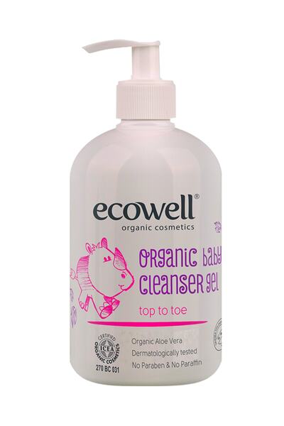 ژل پاک کننده پوست کودک ارگانیک 500 میل برند Ecowell 