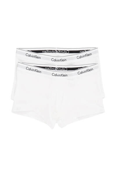 شورت باکسر مردانه بسته 2 عددی سفید برند Calvin Klein