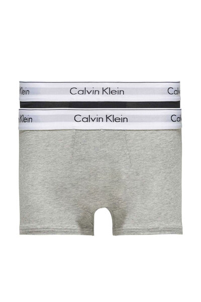 شورت باکسر مردانه بسته 2 عددی مشکی خاکستری برند Calvin Klein
