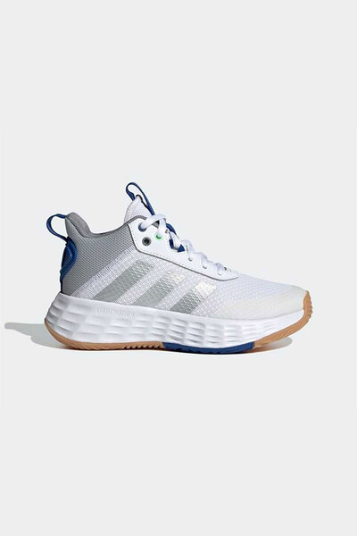 کفش بسکتبال بچه گانه یونیسکس سفید طوسی مدل Gw1553 برند adidas 