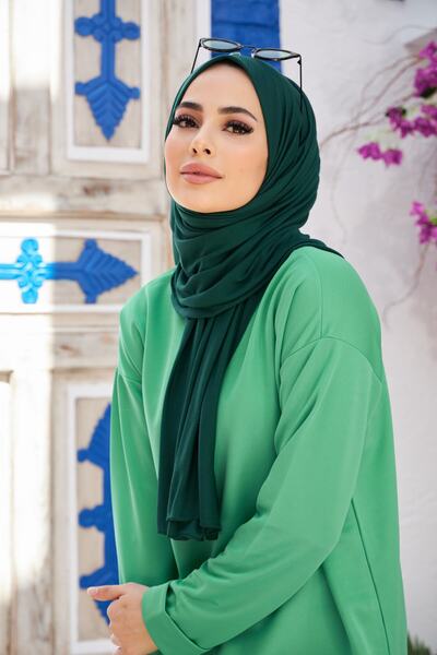 شال نخی  زنانه سبز برند Naciye Sultan