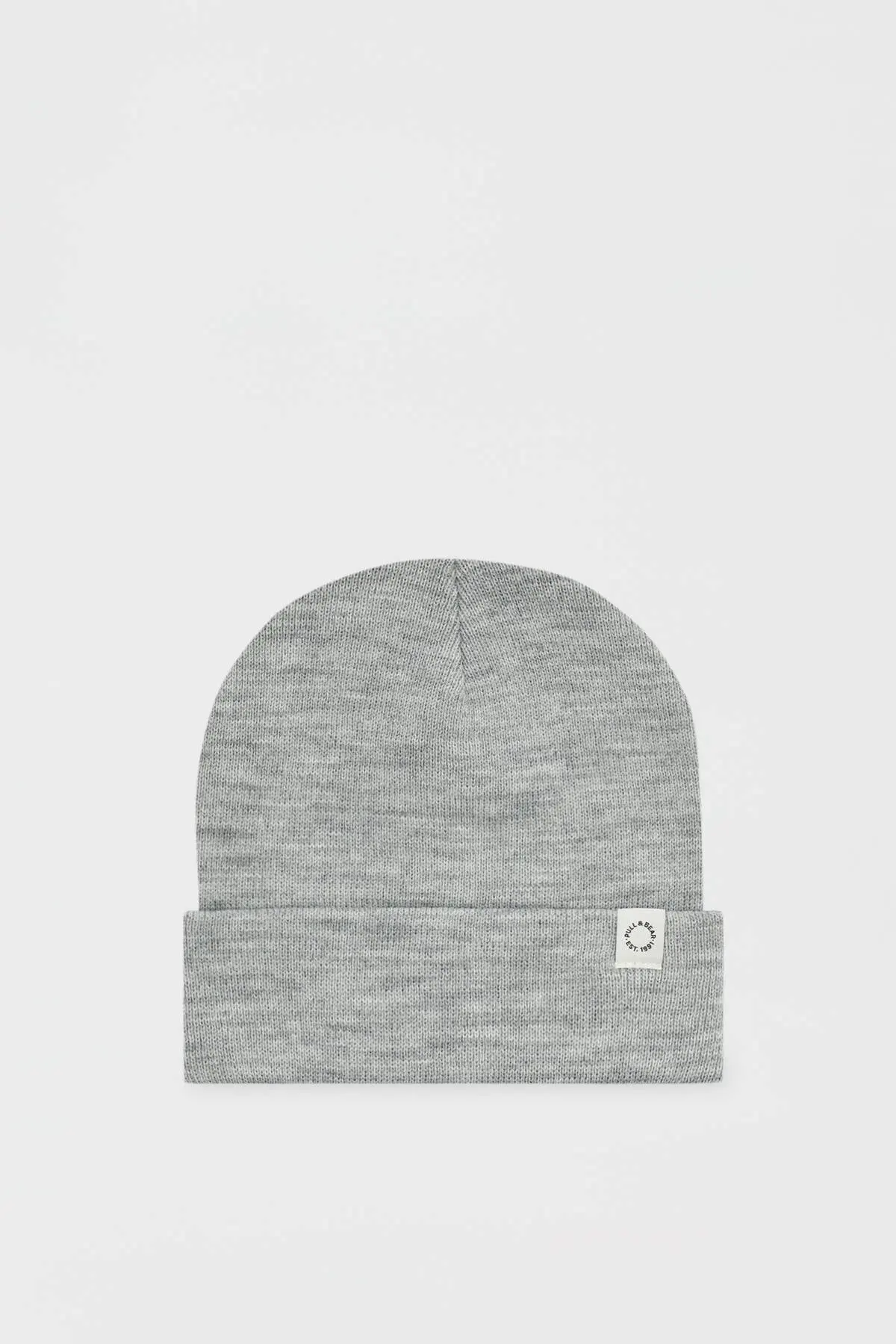 ست 2 عددی کلاه کشباف زنانه طوسی مشکی برند Pull Bear 