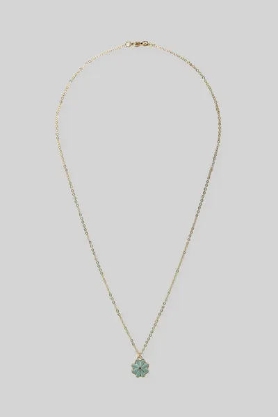 گردنبند آویز گل طلایی برند Pull Bear 