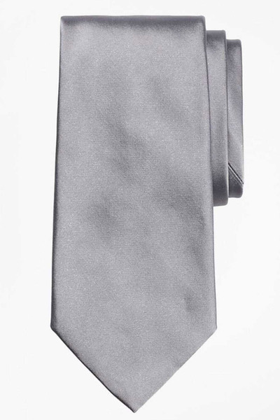 کراوات ساده مردانه خاکستری برند BROOKS BROTHERS