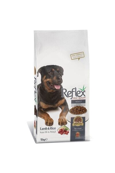 غذای سگ بالغ حاوی گوشت بره - برنج بسته 15 کیلوگرمی برند Reflex 
